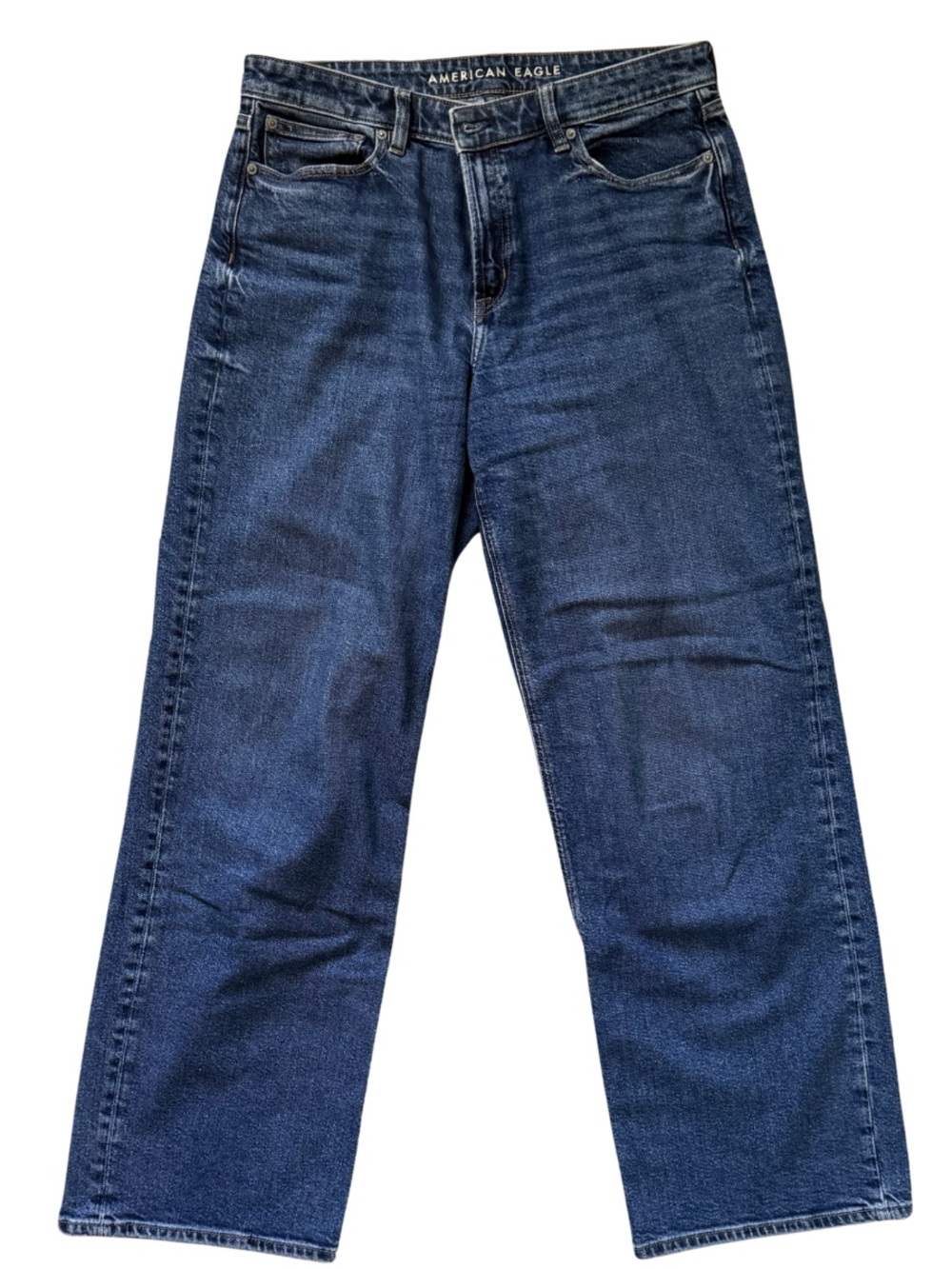 American Eagle Outfitters Women’s Dark Wash Relaxed Straight Jeans